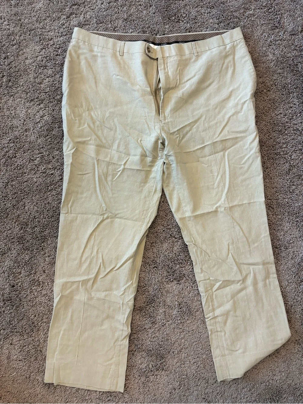 Men's Khaki Chino Pants - Classic Light Beige Style